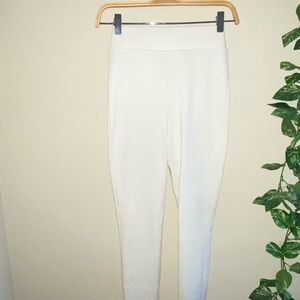 Forever 21 high waisted white leggings